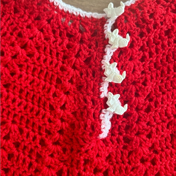 Crochet  Christmas valentines dress - Picture 3 of 4